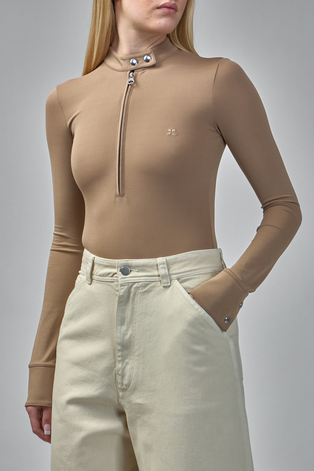 Biker Zipped Bodysuit