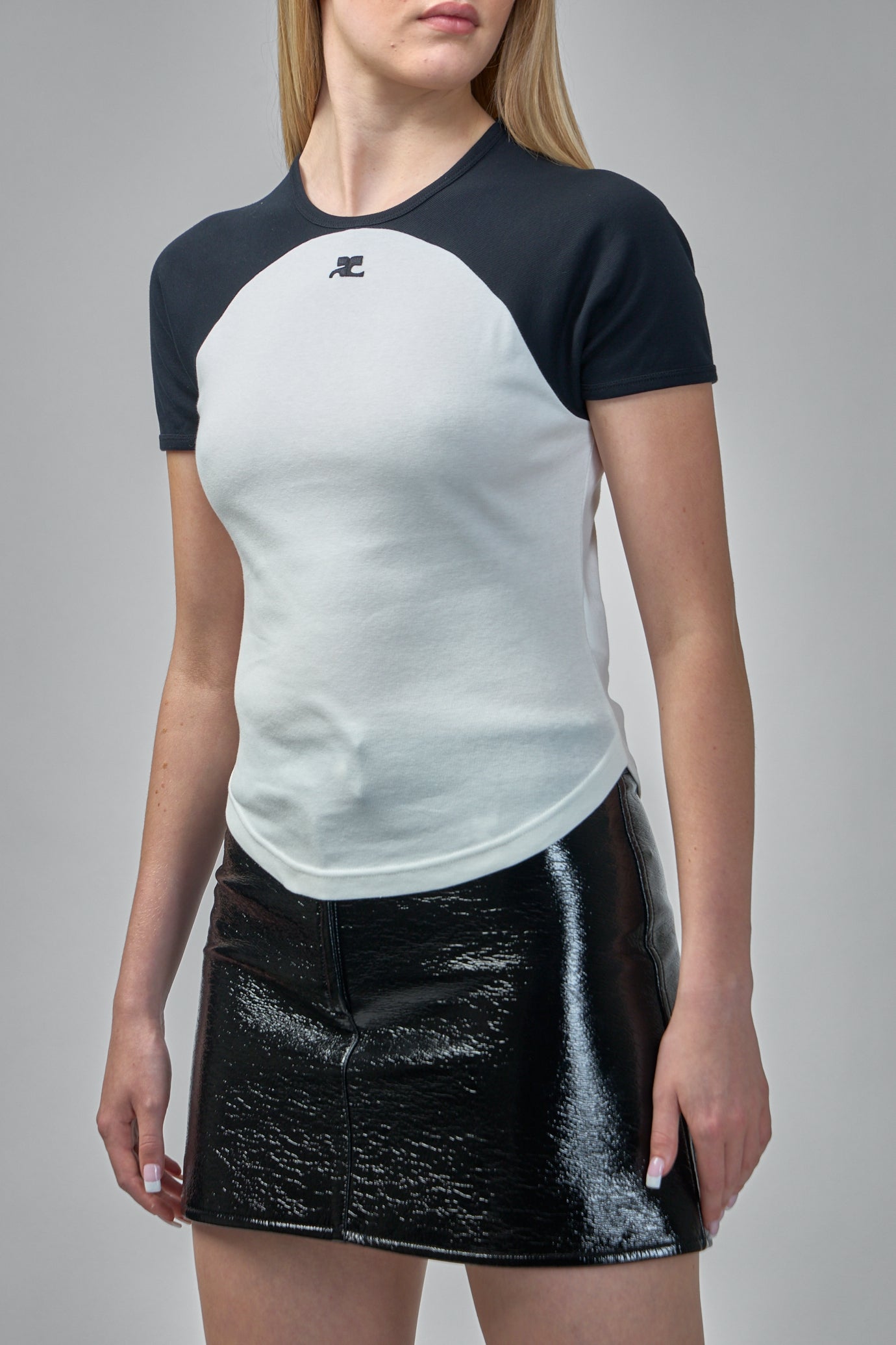 Cotton T-Shirt With Contrasting Circle