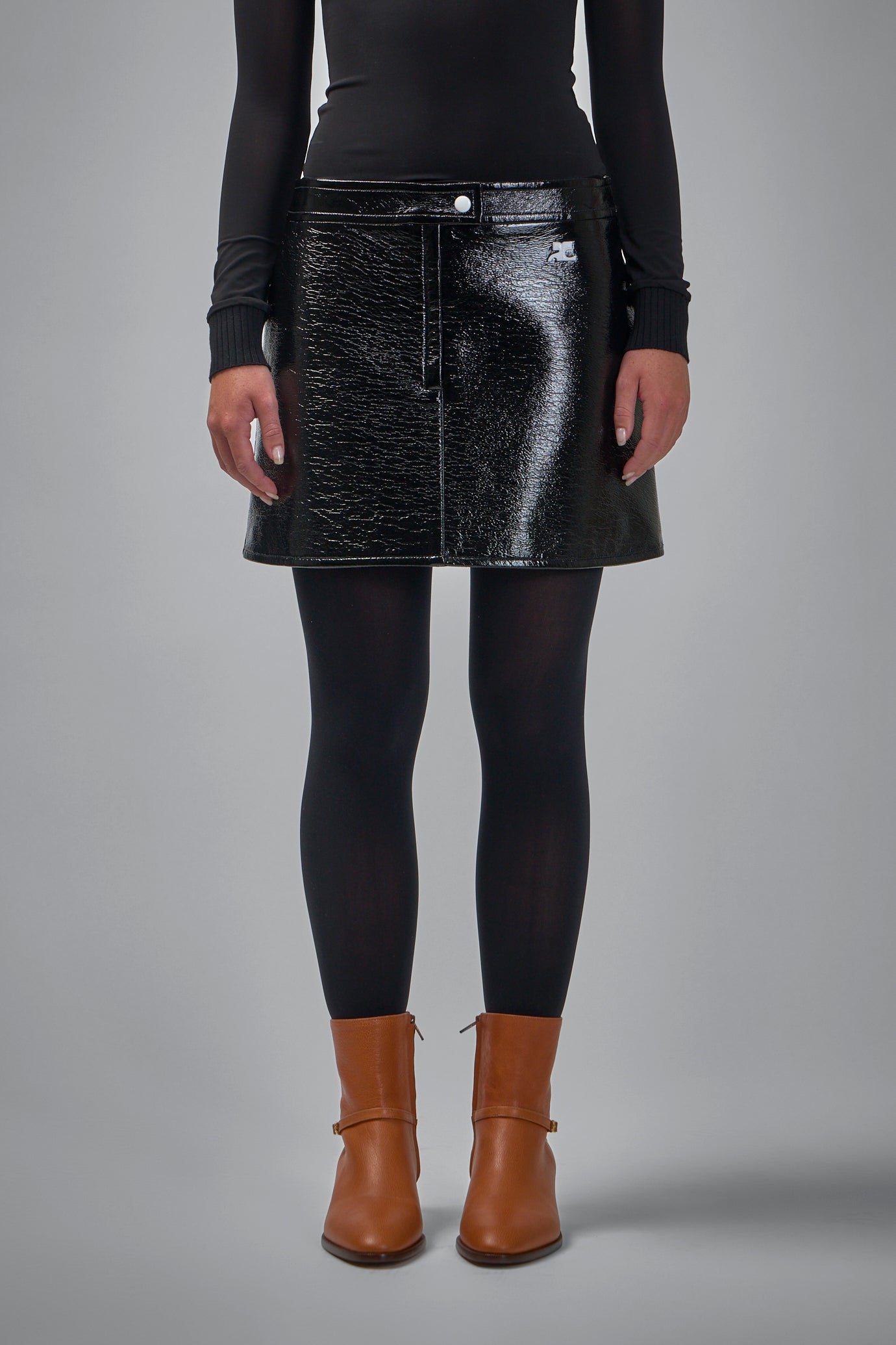 Reedition Vinyl Mini Skirt