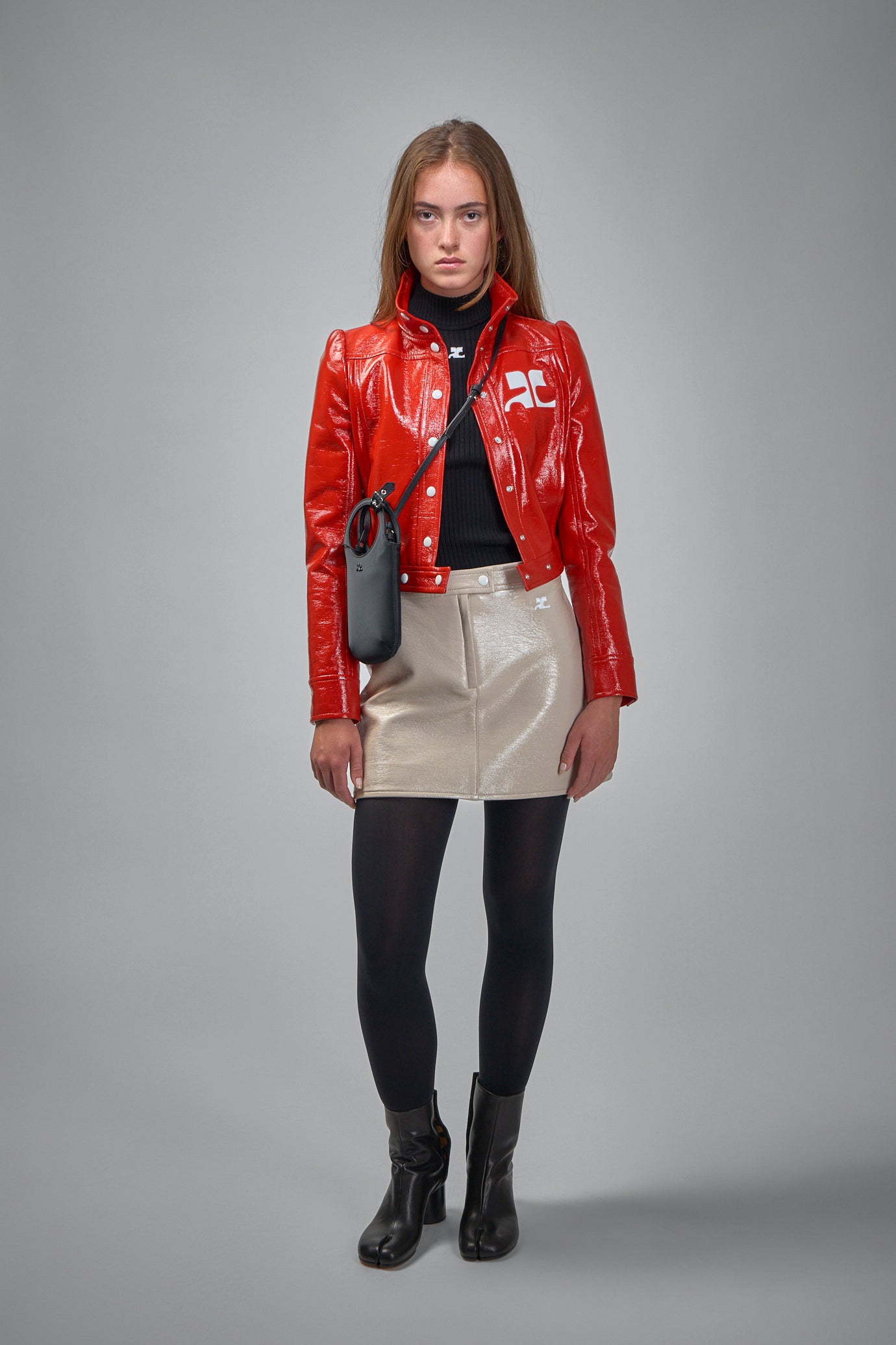 Reedition Vinyl Mini Skirt