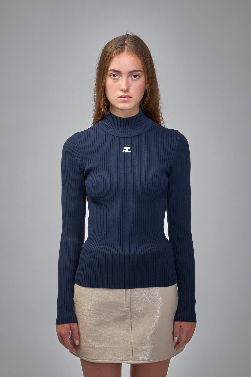 Reedition Rib Knit Mockneck Sweater