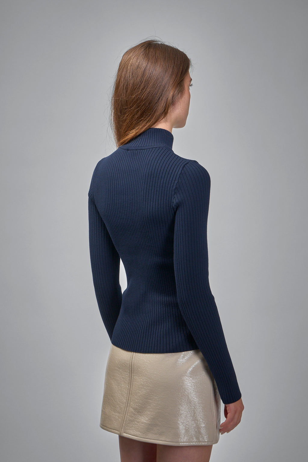 Reedition Rib Knit Mockneck Sweater