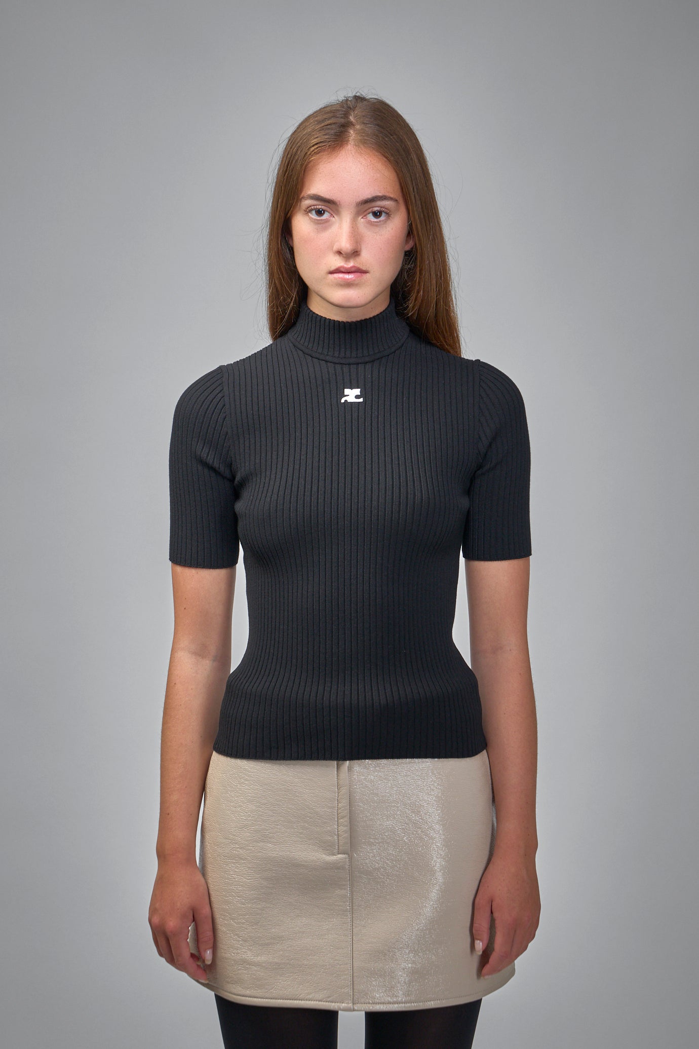 Reedition Rib Knit Mockneck Top