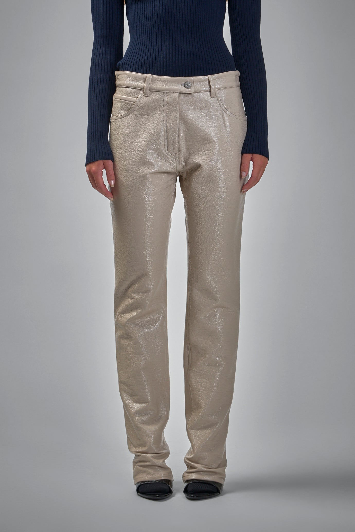 Reedition 5-Pocket Vinyl Pants