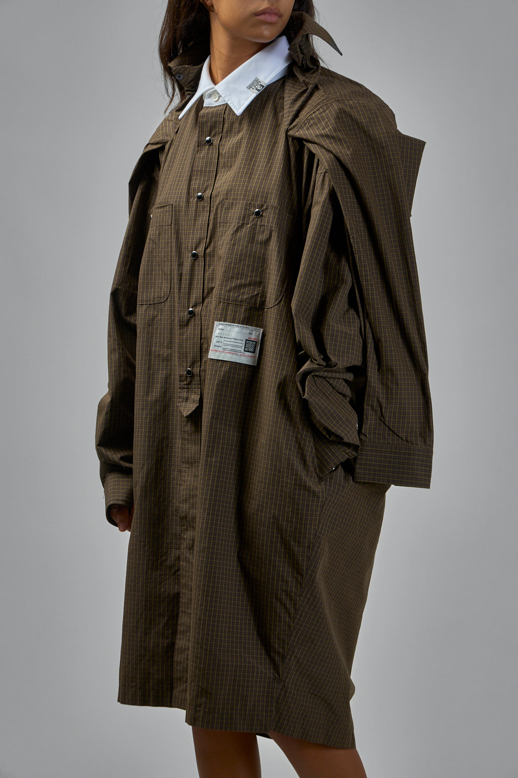 Shawl Layered Shirts Dress