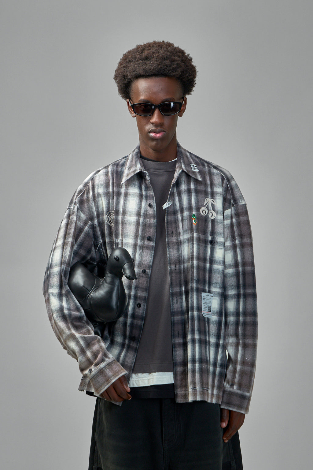 Vintage Like Check L/S Shirt