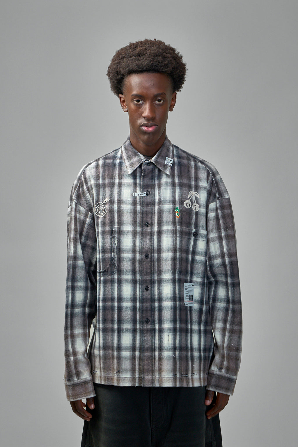 Vintage Like Check L/S Shirt