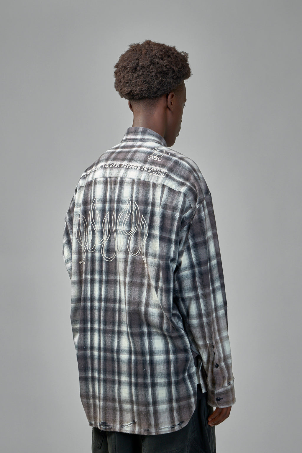 Vintage Like Check L/S Shirt