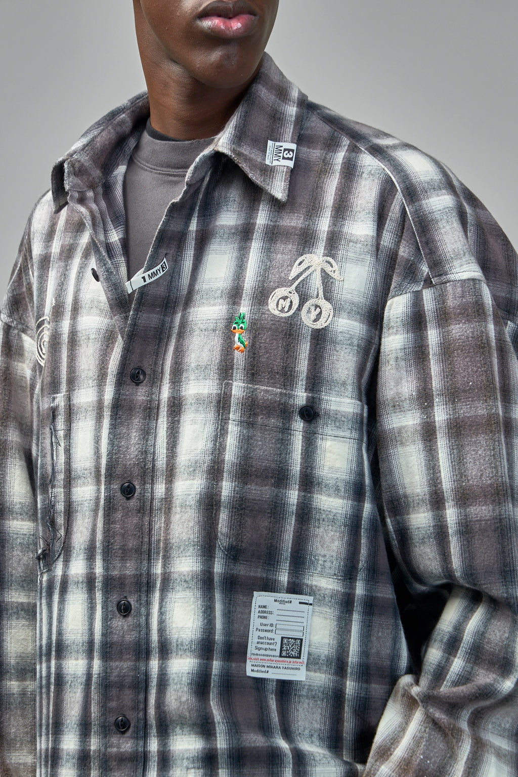 Vintage Like Check L/S Shirt