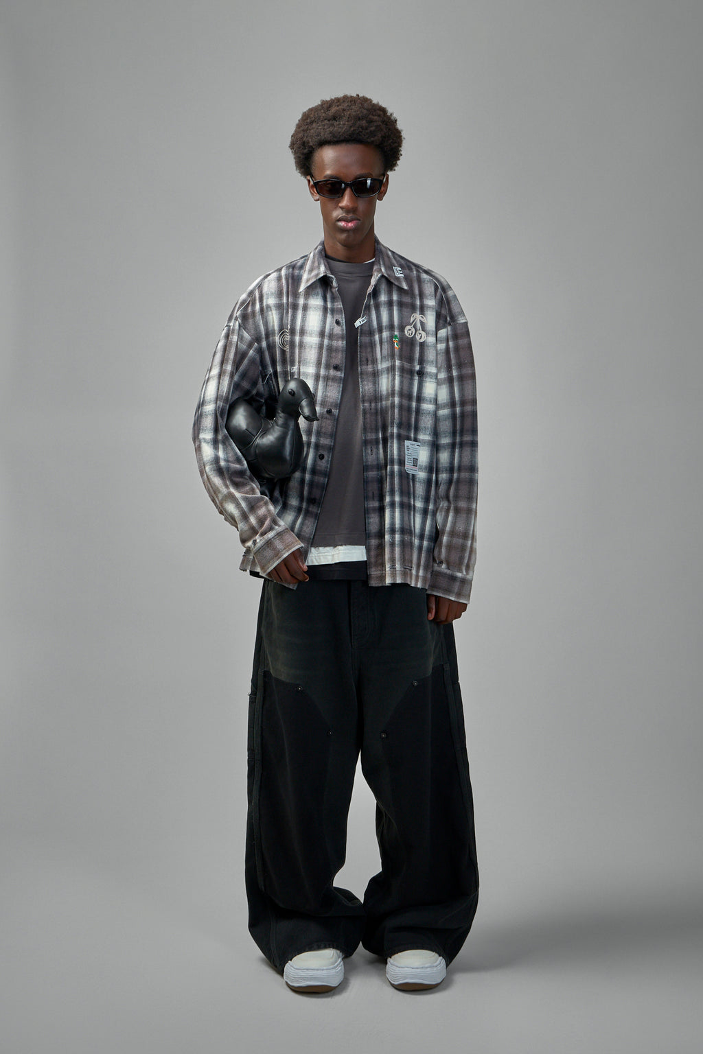 Vintage Like Check L/S Shirt