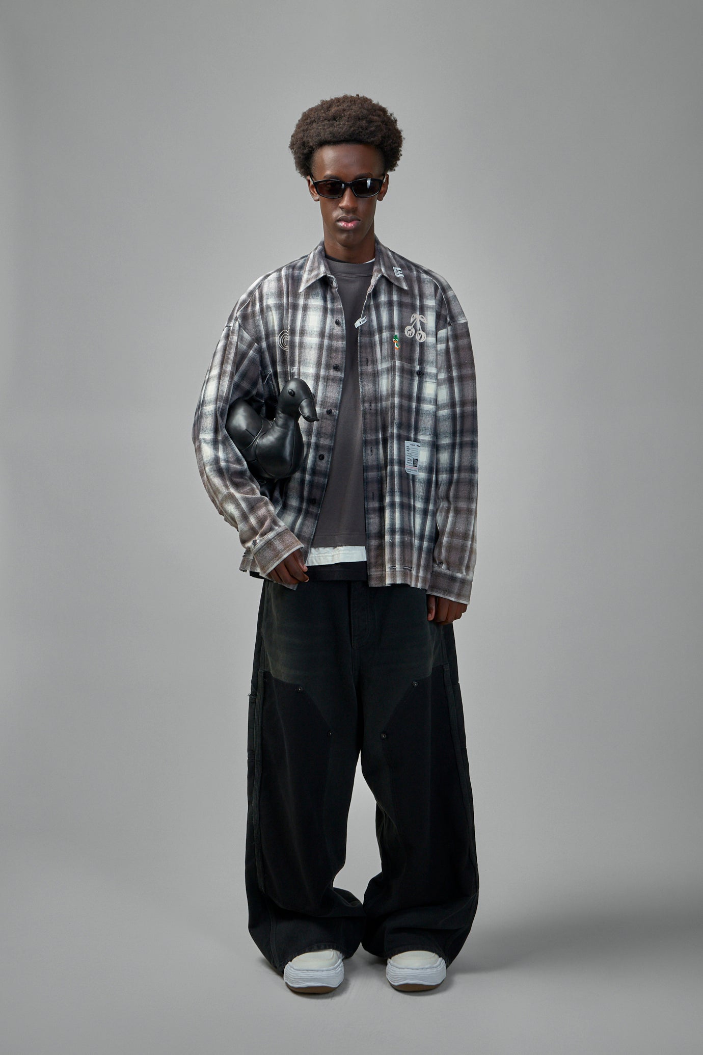 Vintage Like Check L/S Shirt