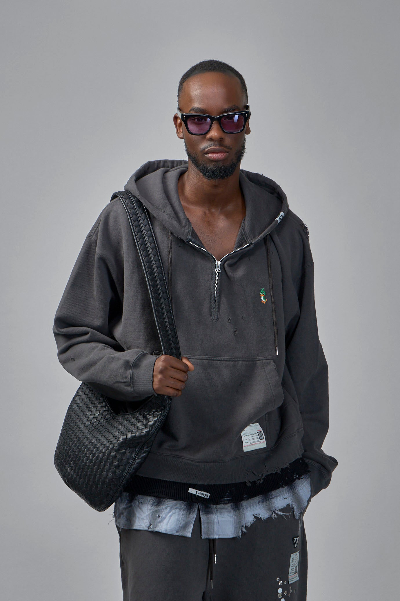 Triple Layered Half-Zip Hoodie