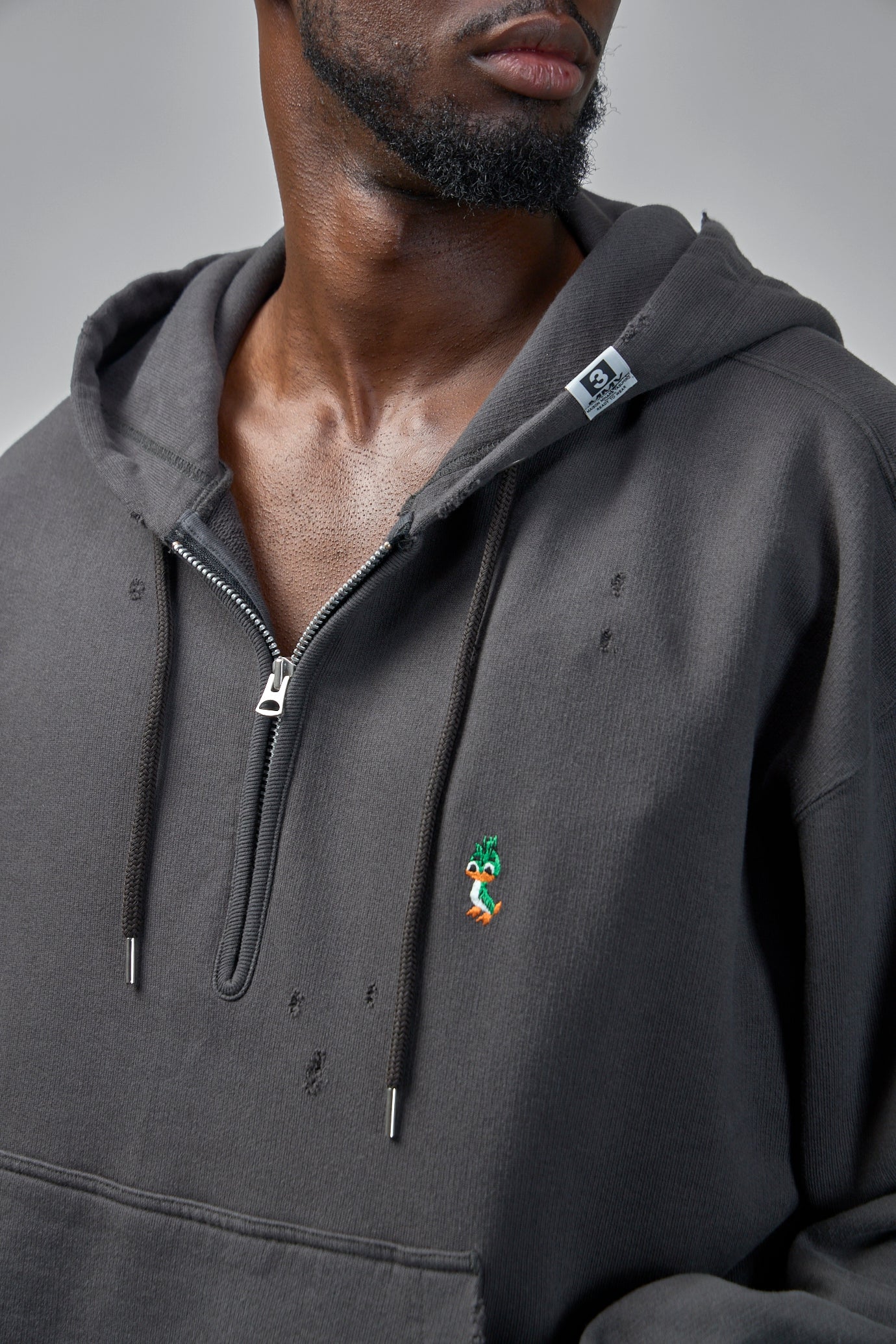 Triple Layered Half-Zip Hoodie