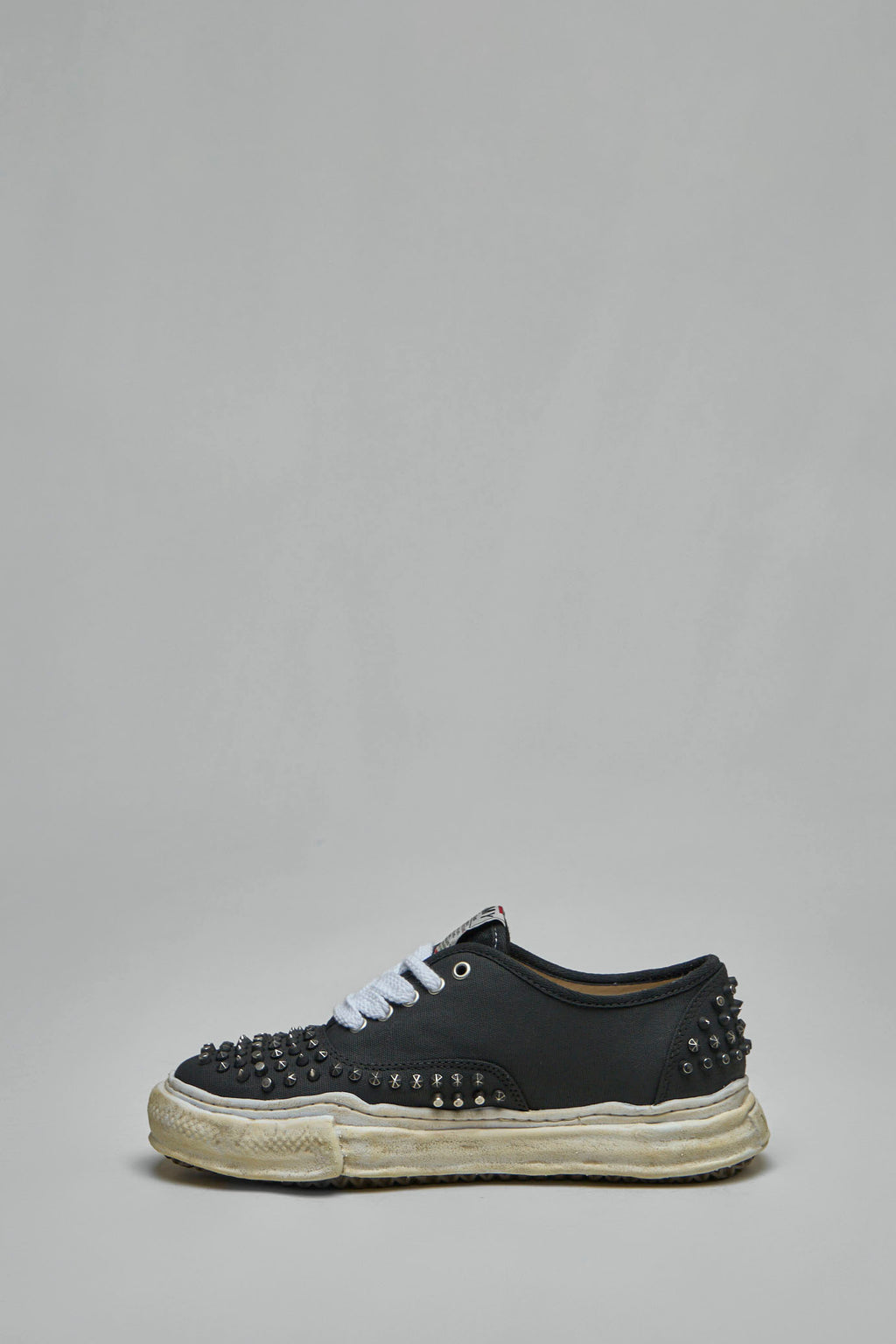 Baker Original Sole Studded Paint Canvas Low-Top Sneaker