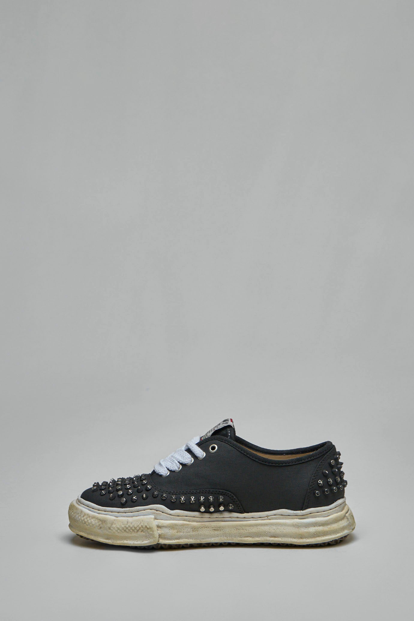 Baker Original Sole Studded Paint Canvas Low-Top Sneaker