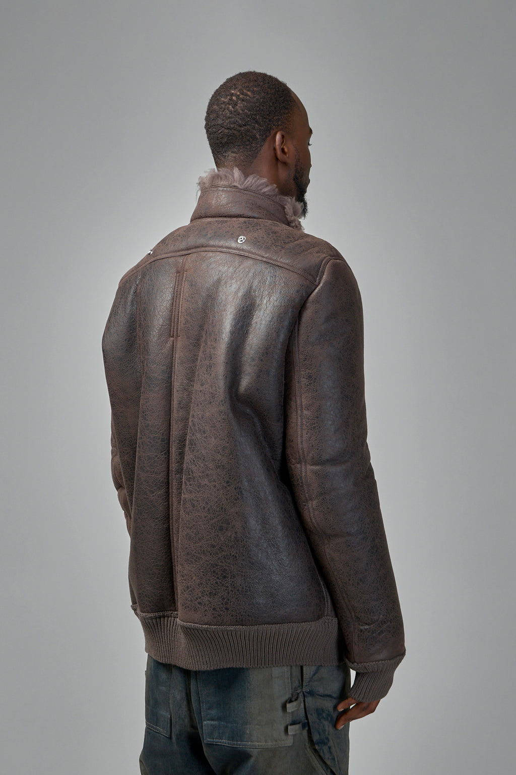 Hollywood Flight Shearling Real Fur Bomber Jacket