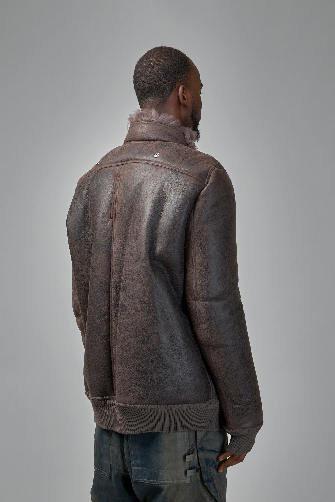 Hollywood Flight Shearling Real Fur Bomber Jacket