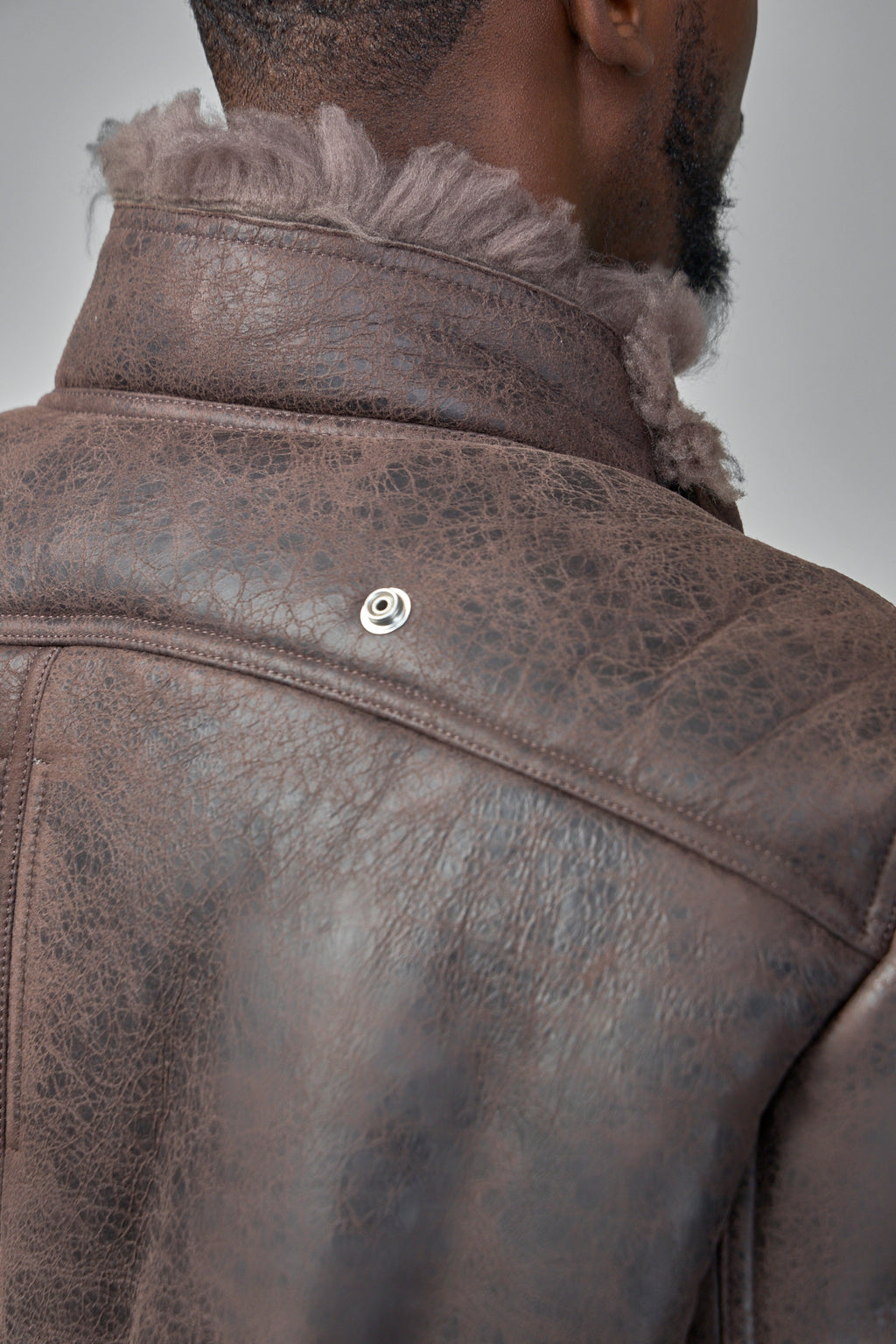 Hollywood Flight Shearling Real Fur Bomber Jacket