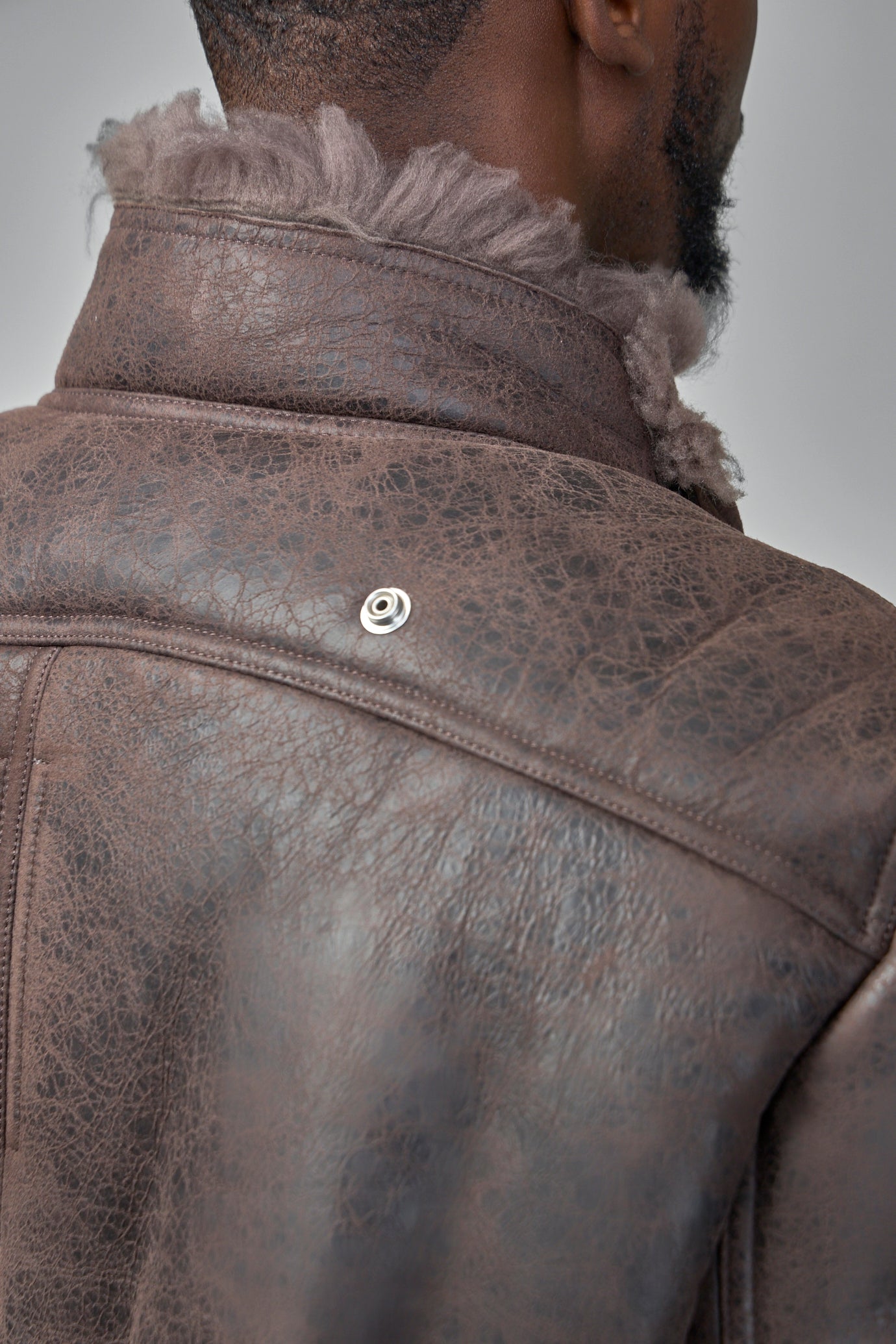 Hollywood Flight Shearling Real Fur Bomber Jacket