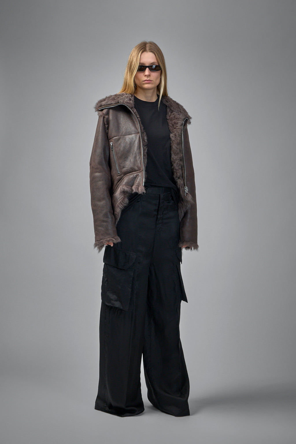 Exploder Shearling Real Fur Jacket