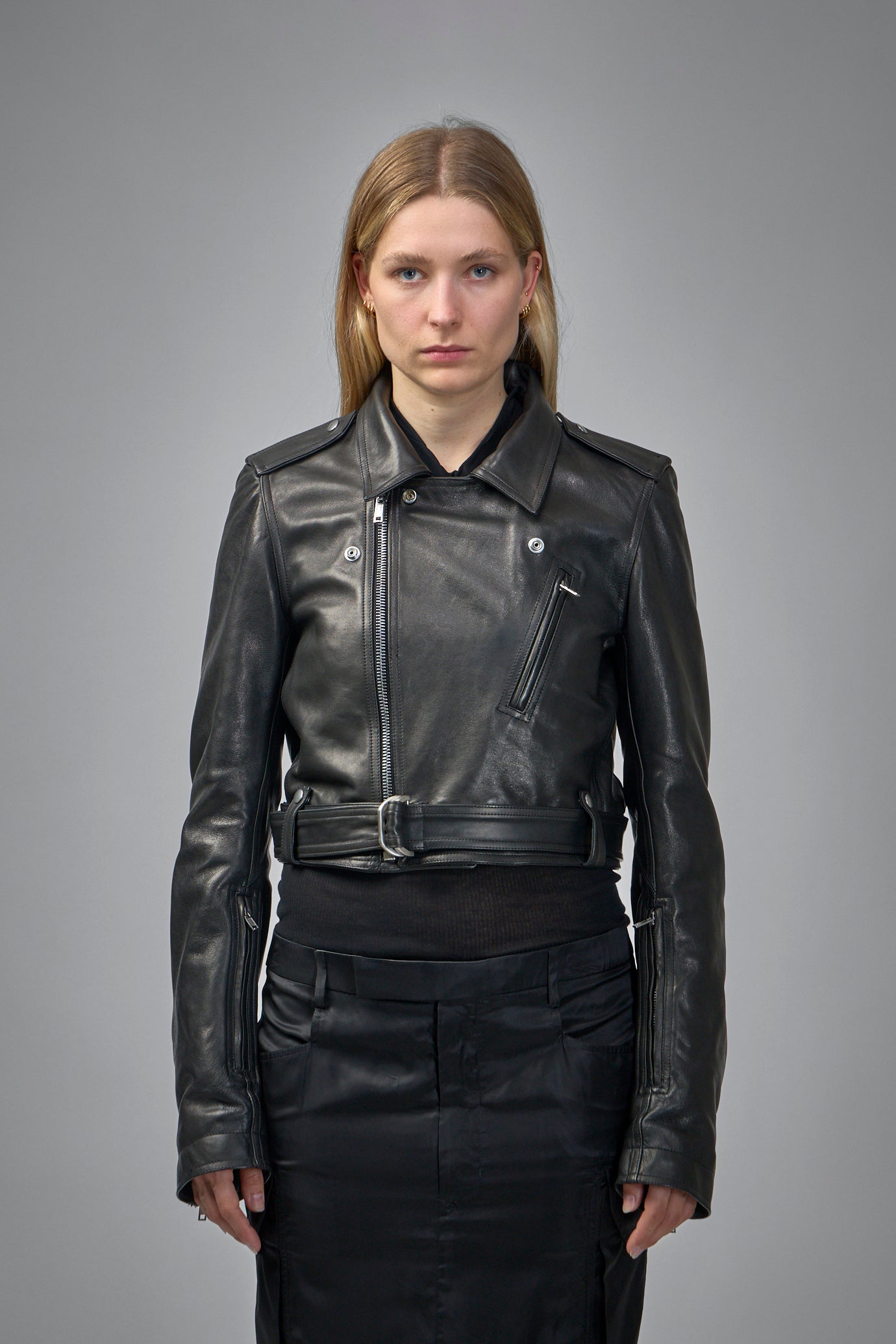 Cropped Leather Jacket Luke’s Stooges