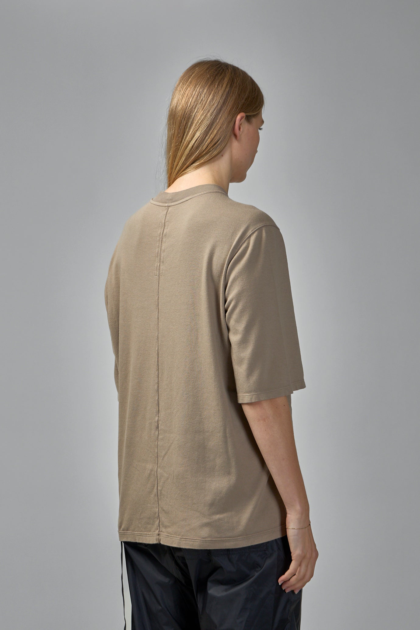 Short-Sleeve Draped-Hem Top