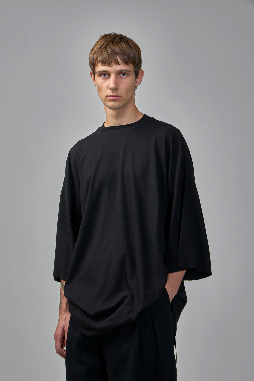 Oversized Brushed Organic Cotton Jersey T-Shirt