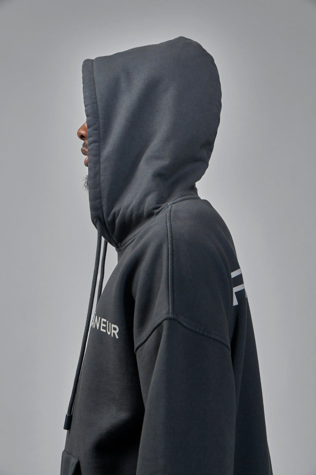 Double Logo Washed Hoodie