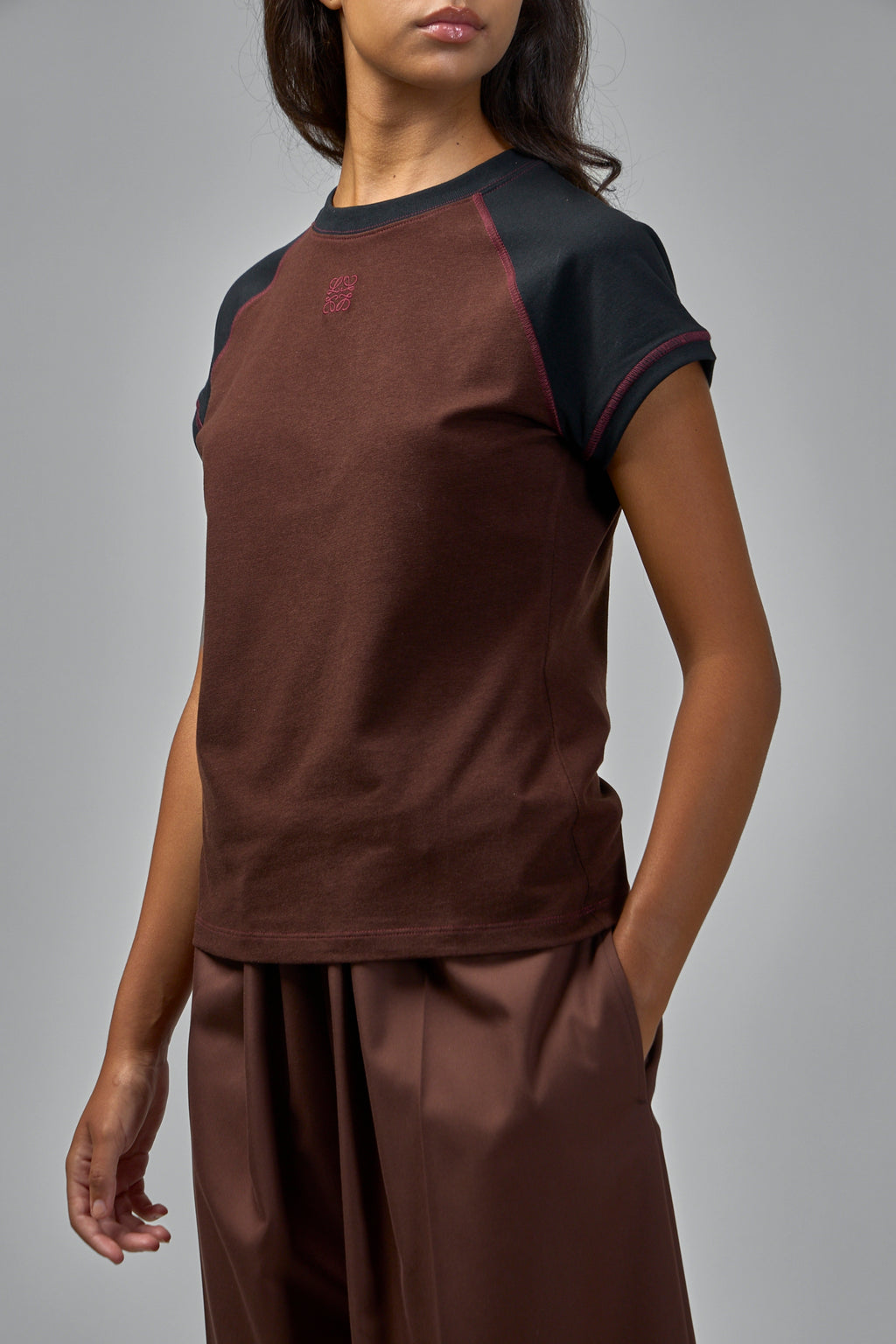 Slim Fit T-Shirt in Cotton Blend