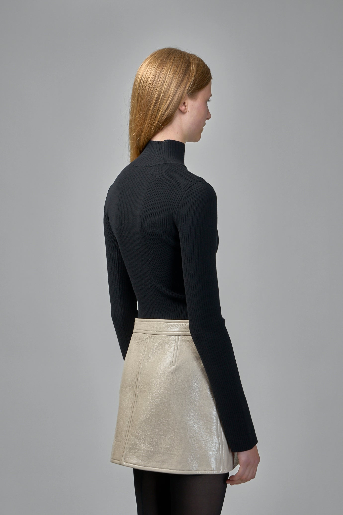 Mockneck Ribbed Bodysuit