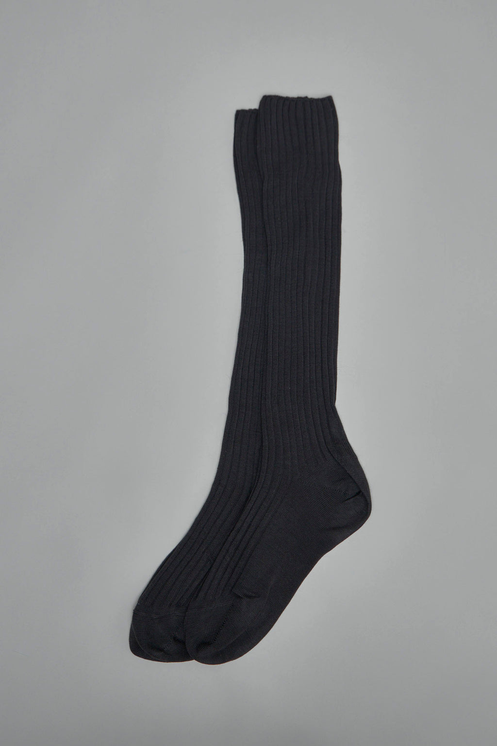 Coloured Ribbed Long Socks Knit