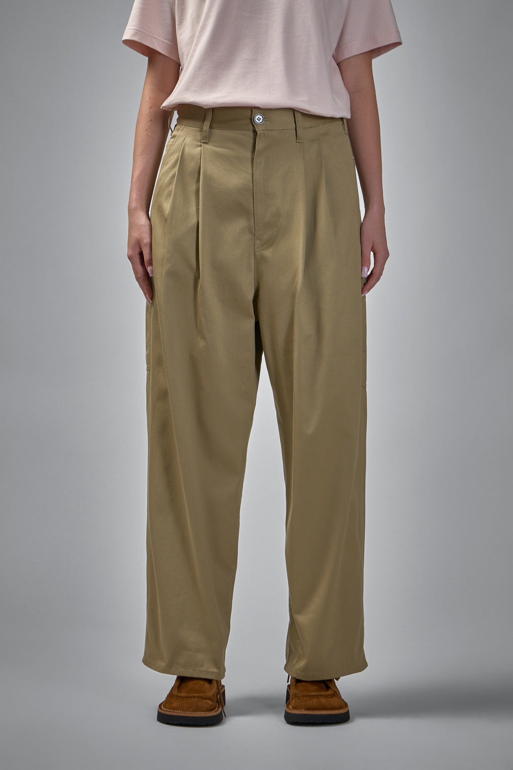 Polke Darted Loose Fit Pants