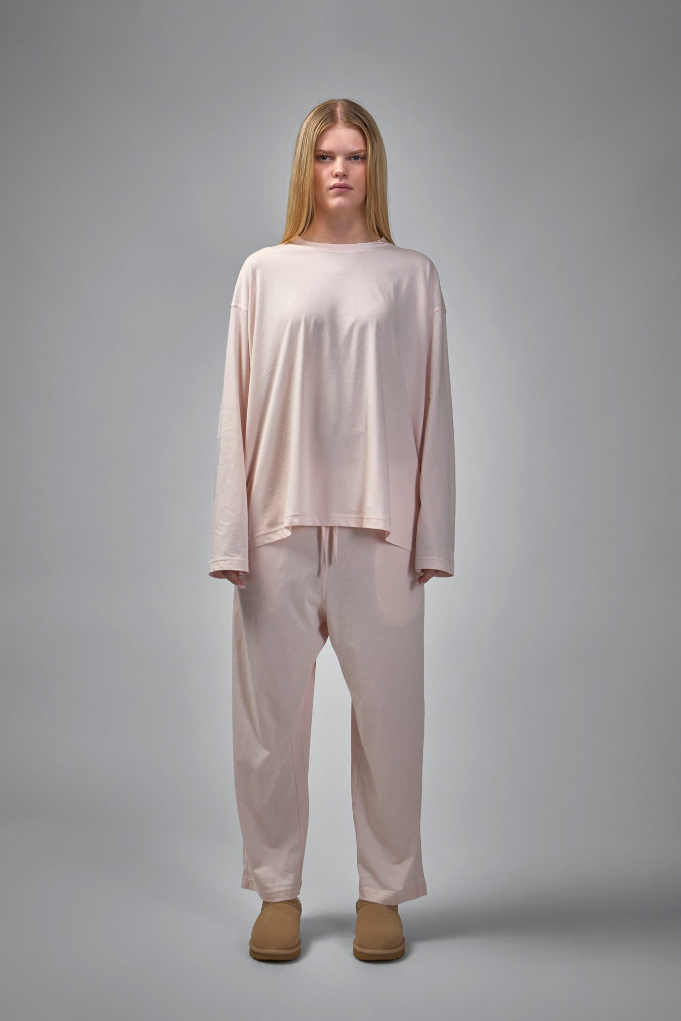 Tahoe Long Sleeve C-Neck Pajama in Fine Jersey Knit