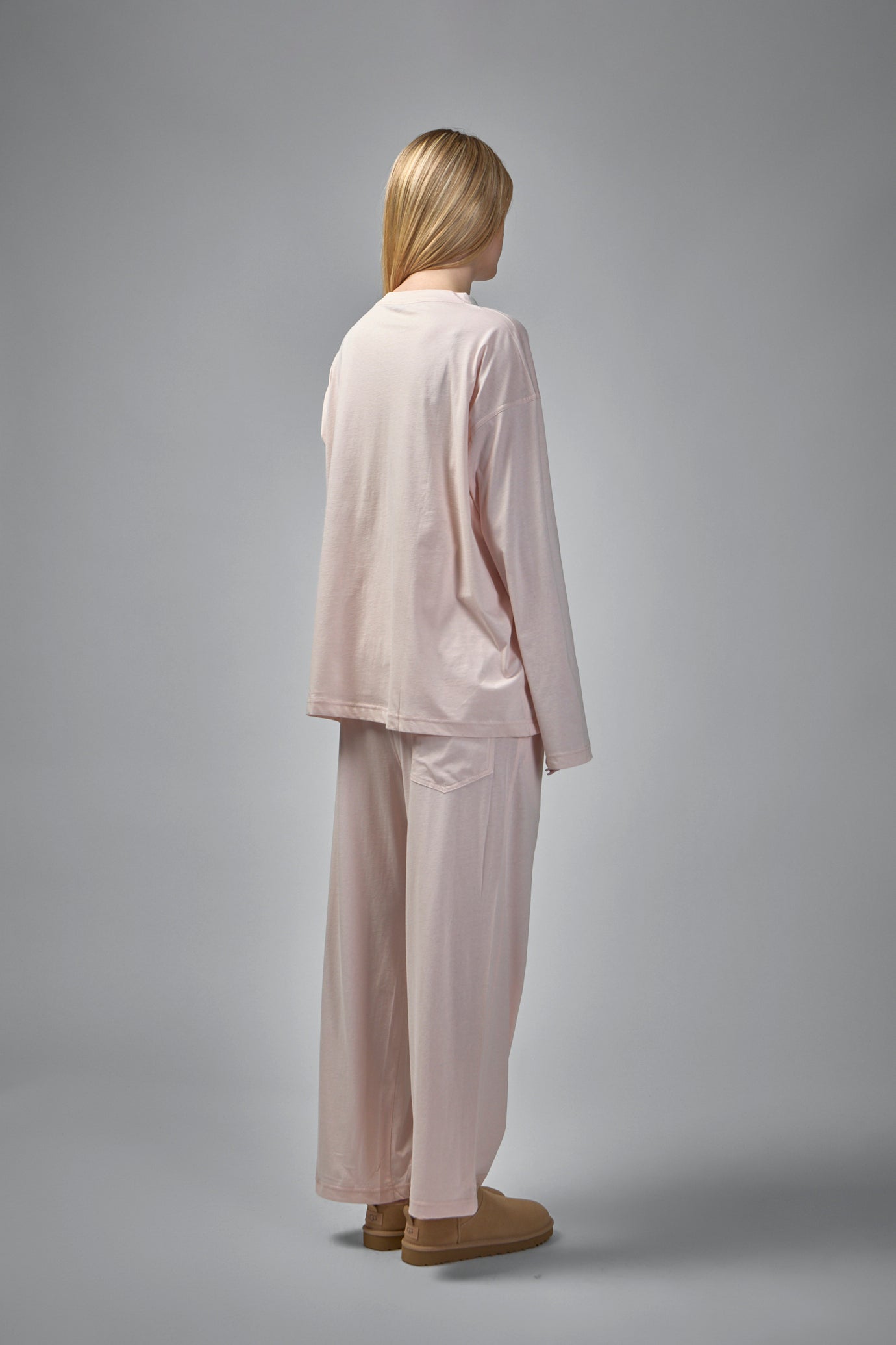 Tahoe Long Sleeve C-Neck Pajama in Fine Jersey Knit