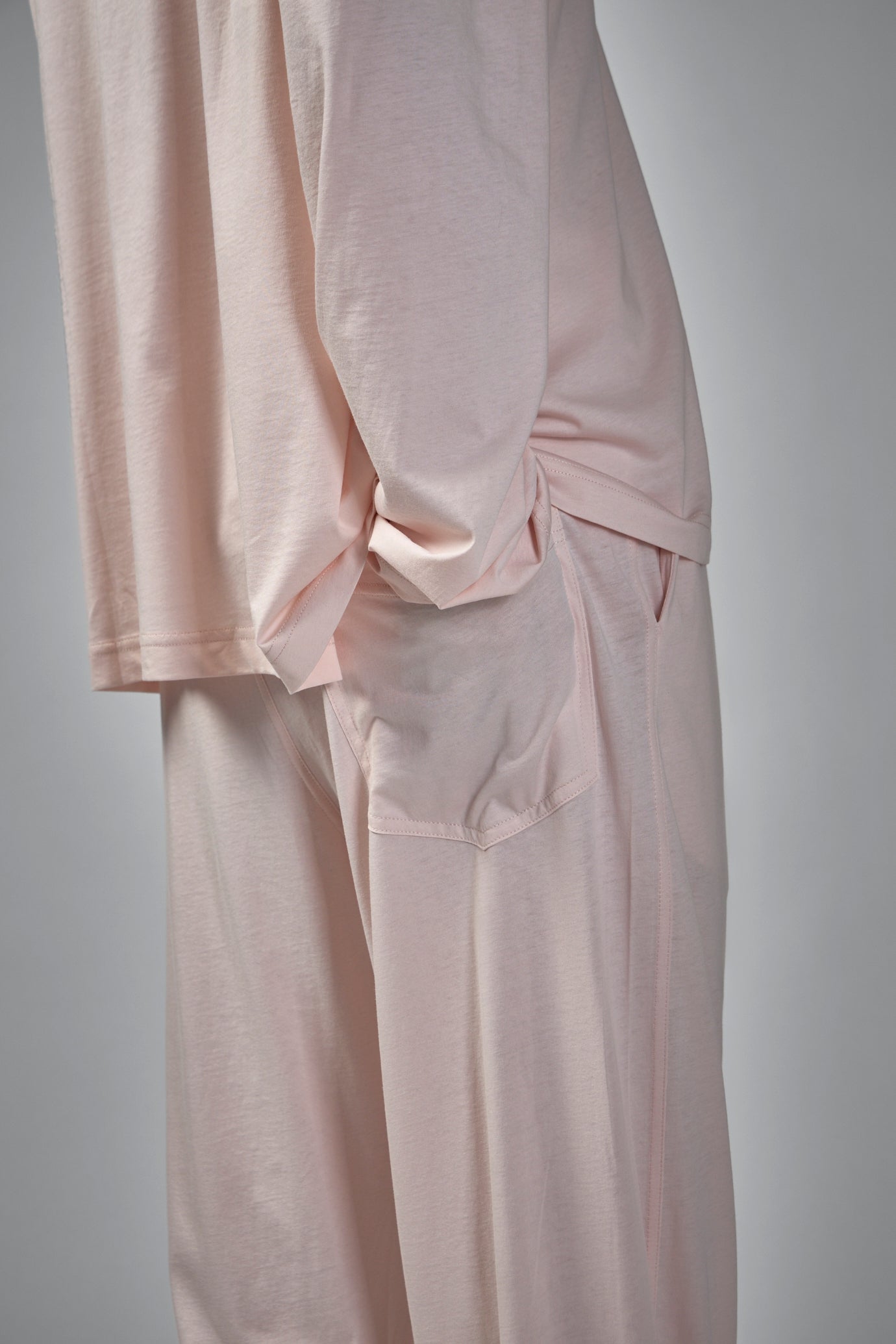 Tahoe Long Sleeve C-Neck Pajama in Fine Jersey Knit