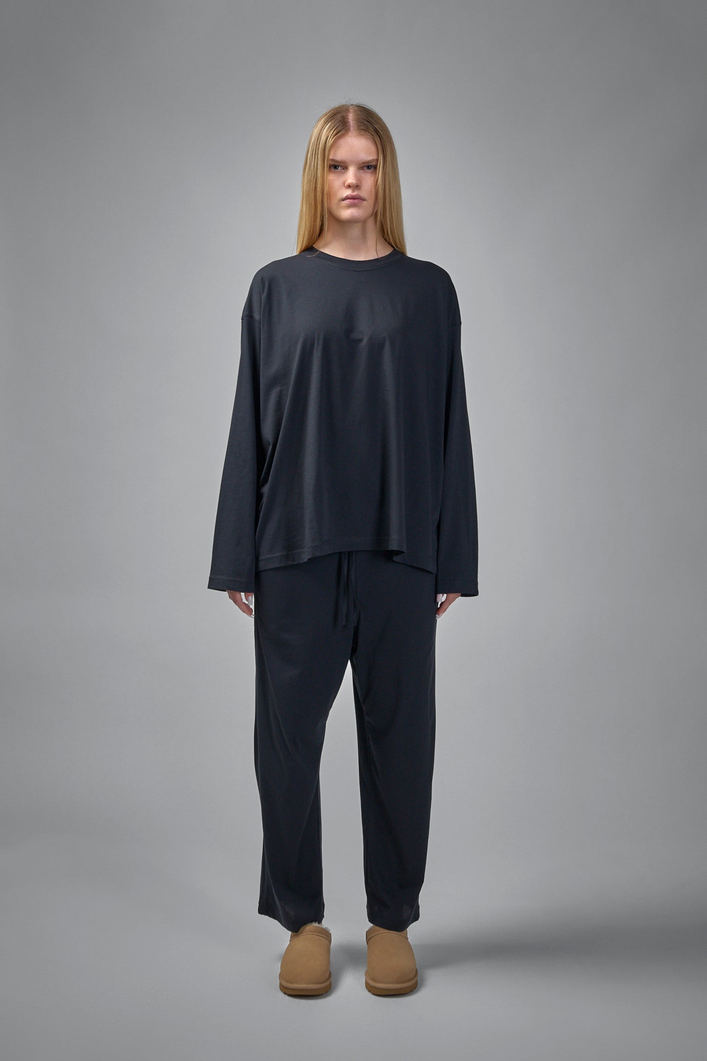 Tahoe Long Sleeve C-Neck Pajama in Fine Jersey Knit