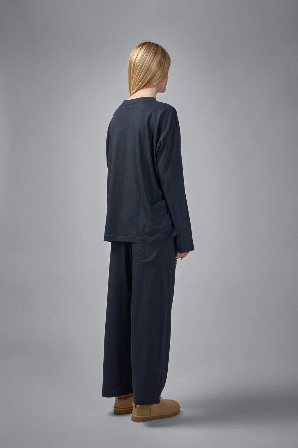 Tahoe Long Sleeve C-Neck Pajama in Fine Jersey Knit