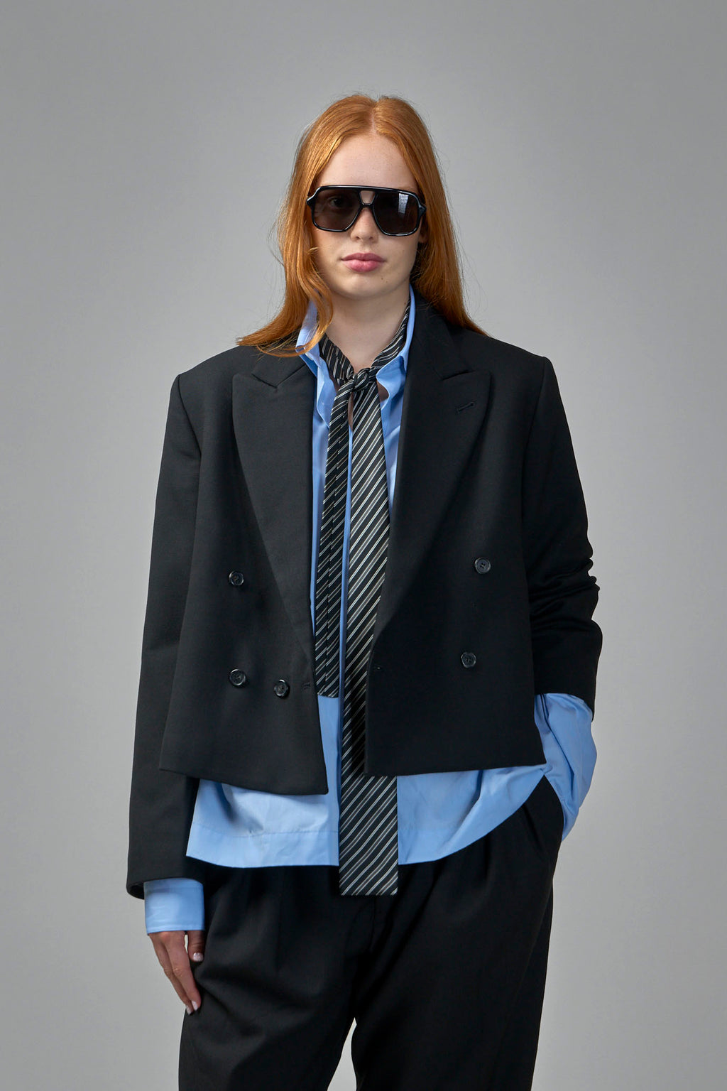 Oversized Double-Breasted Coat