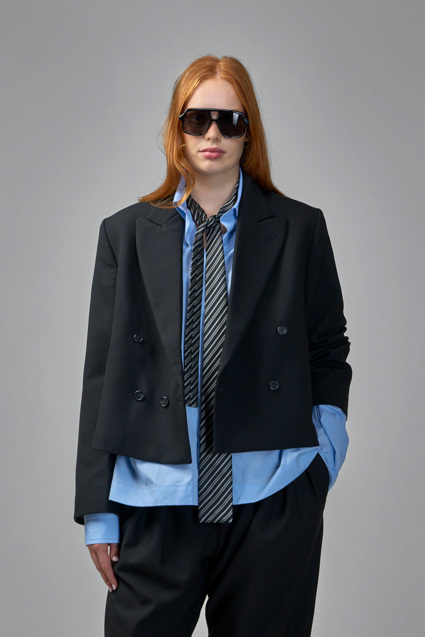 Oversized Double-Breasted Coat