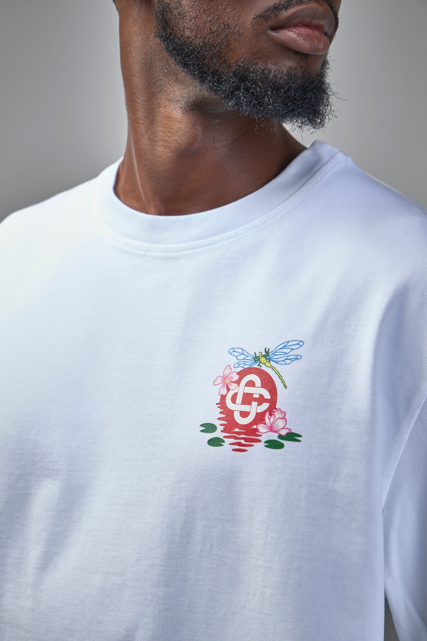 Jersey Dragonfly Floral T-Shirt