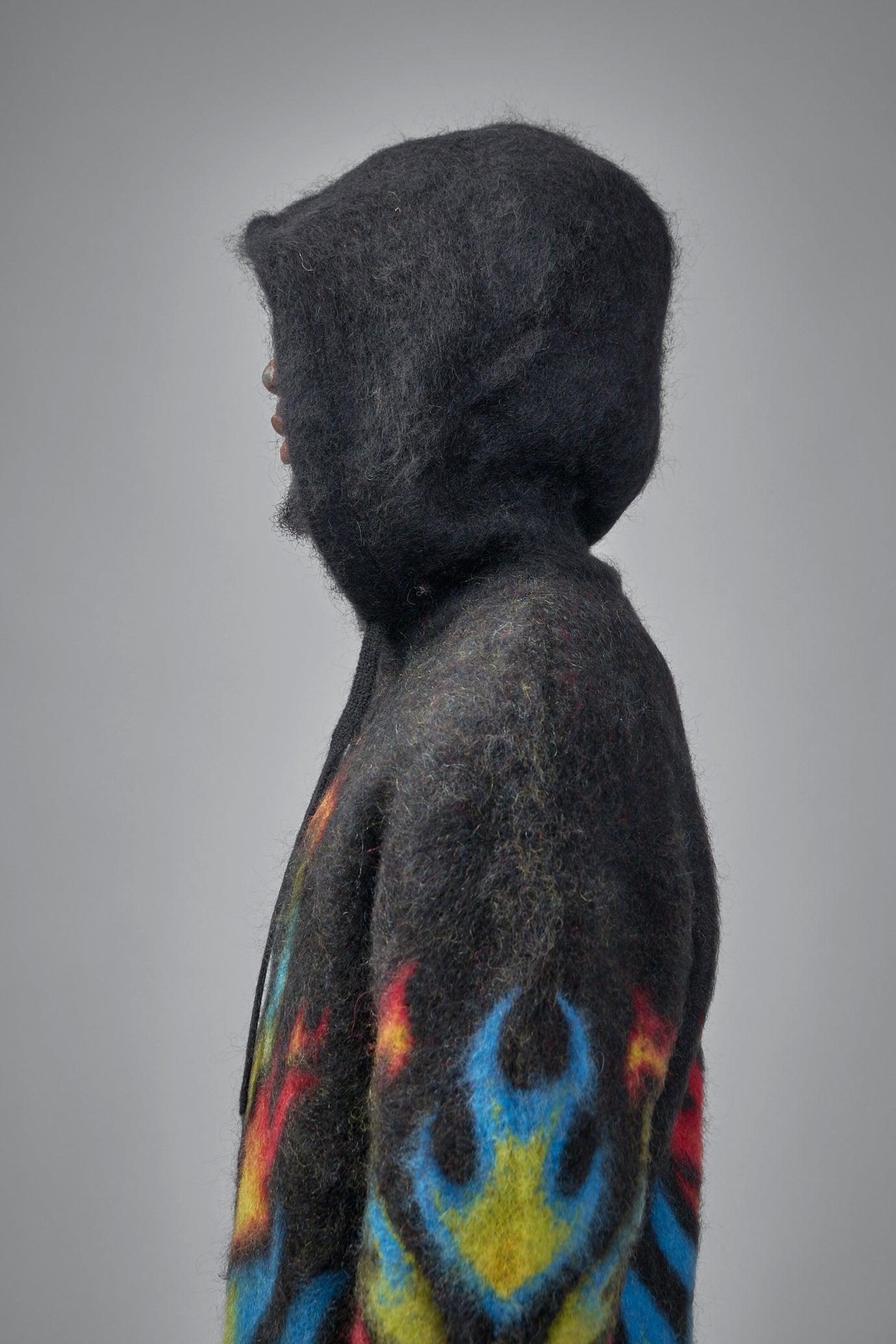 Mohair Zip Hoodie Laurel Flame