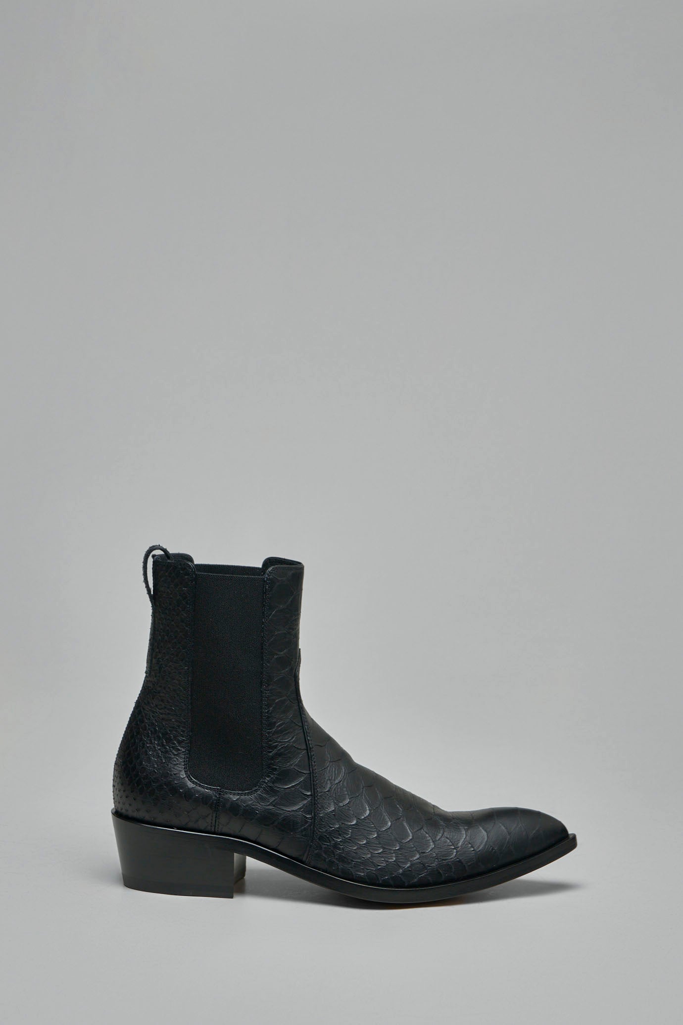 Matte Printed Python Chelsea Boot
