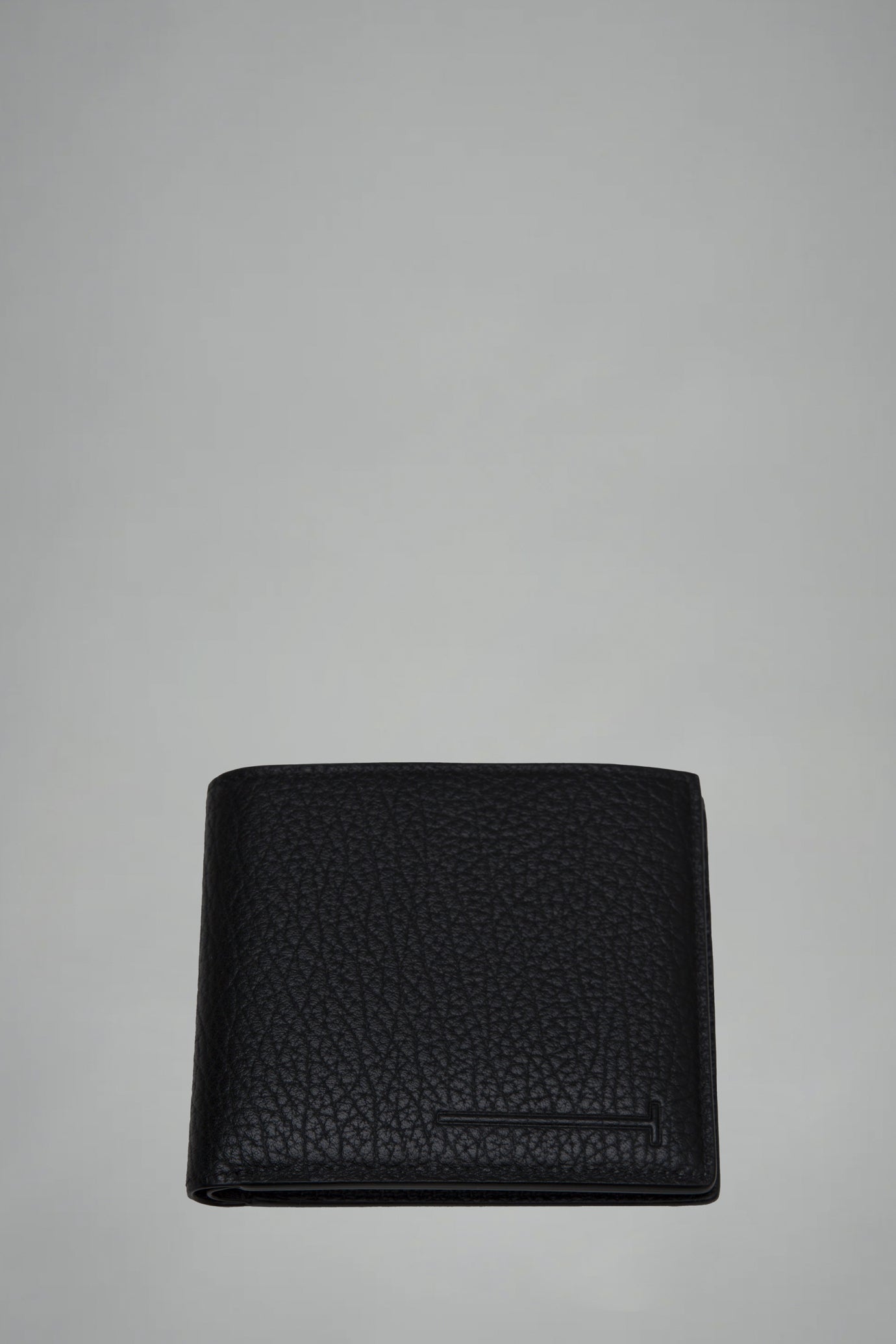 Printed Deer Leather Elongated T Line Classic Bifold Wallet