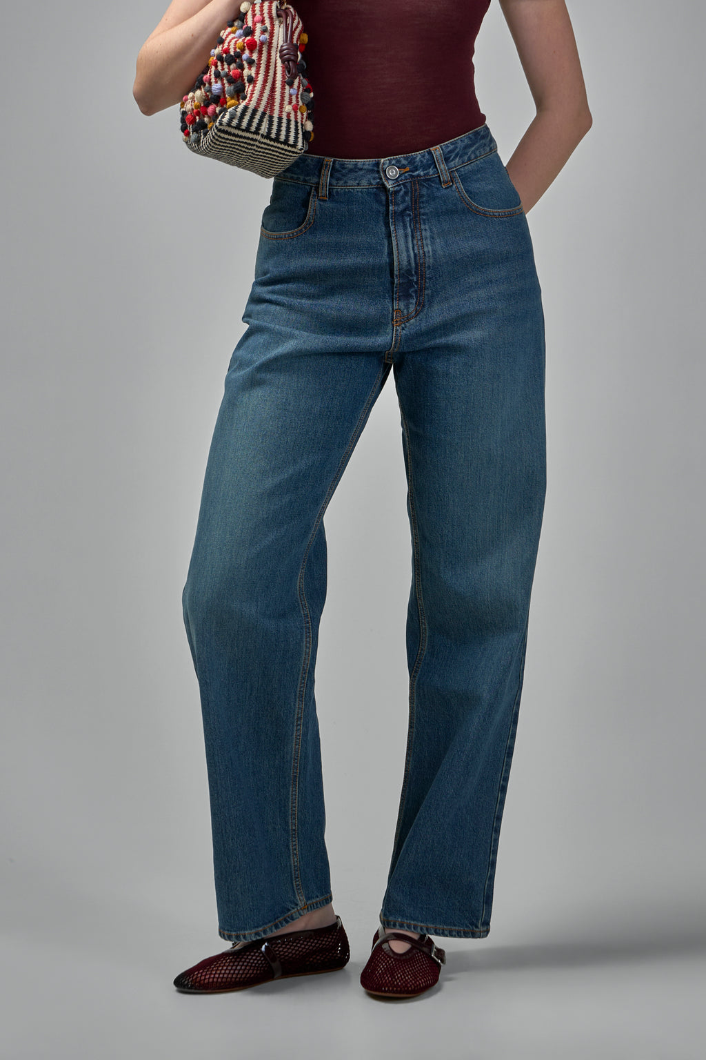 Low Waist Denim Pants