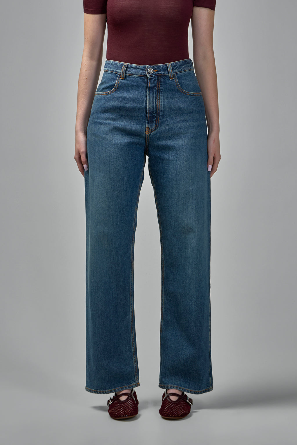 Low Waist Denim Pants