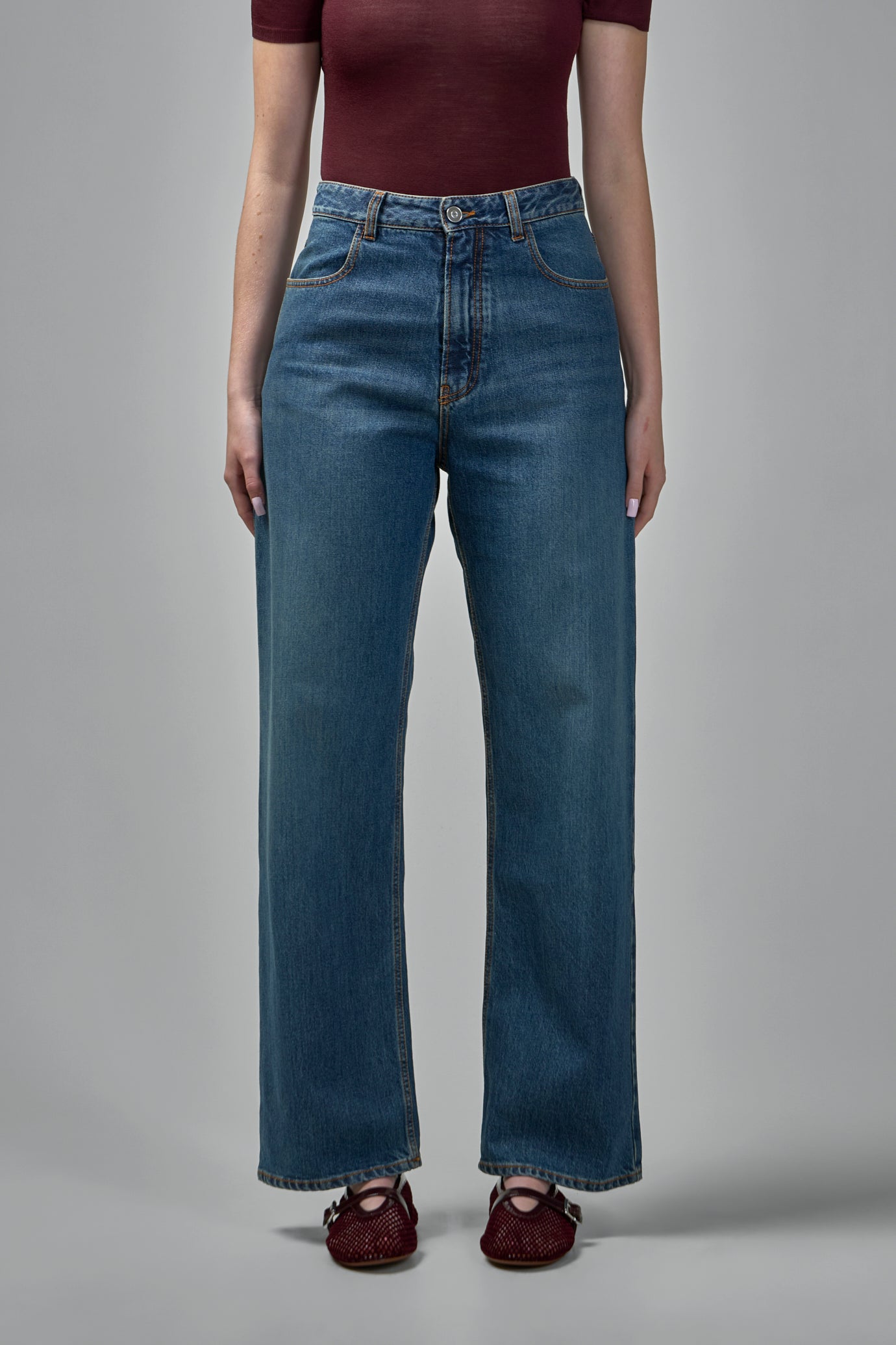 Low Waist Denim Pants