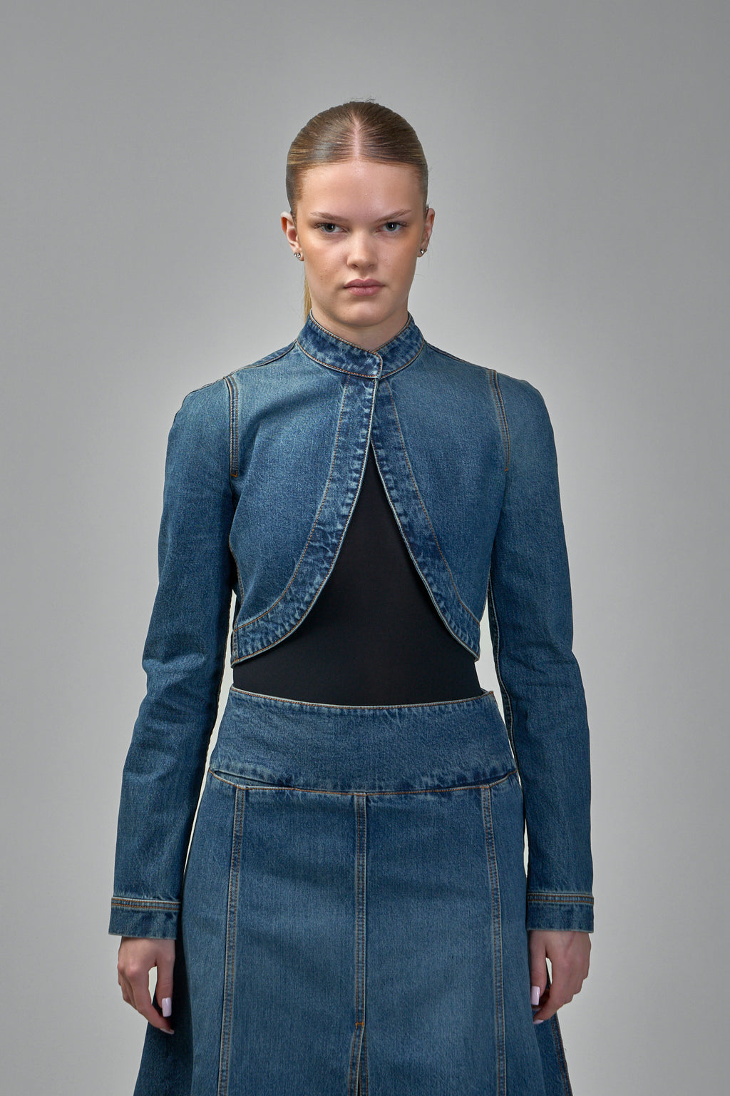 Cropped Jacket Denim
