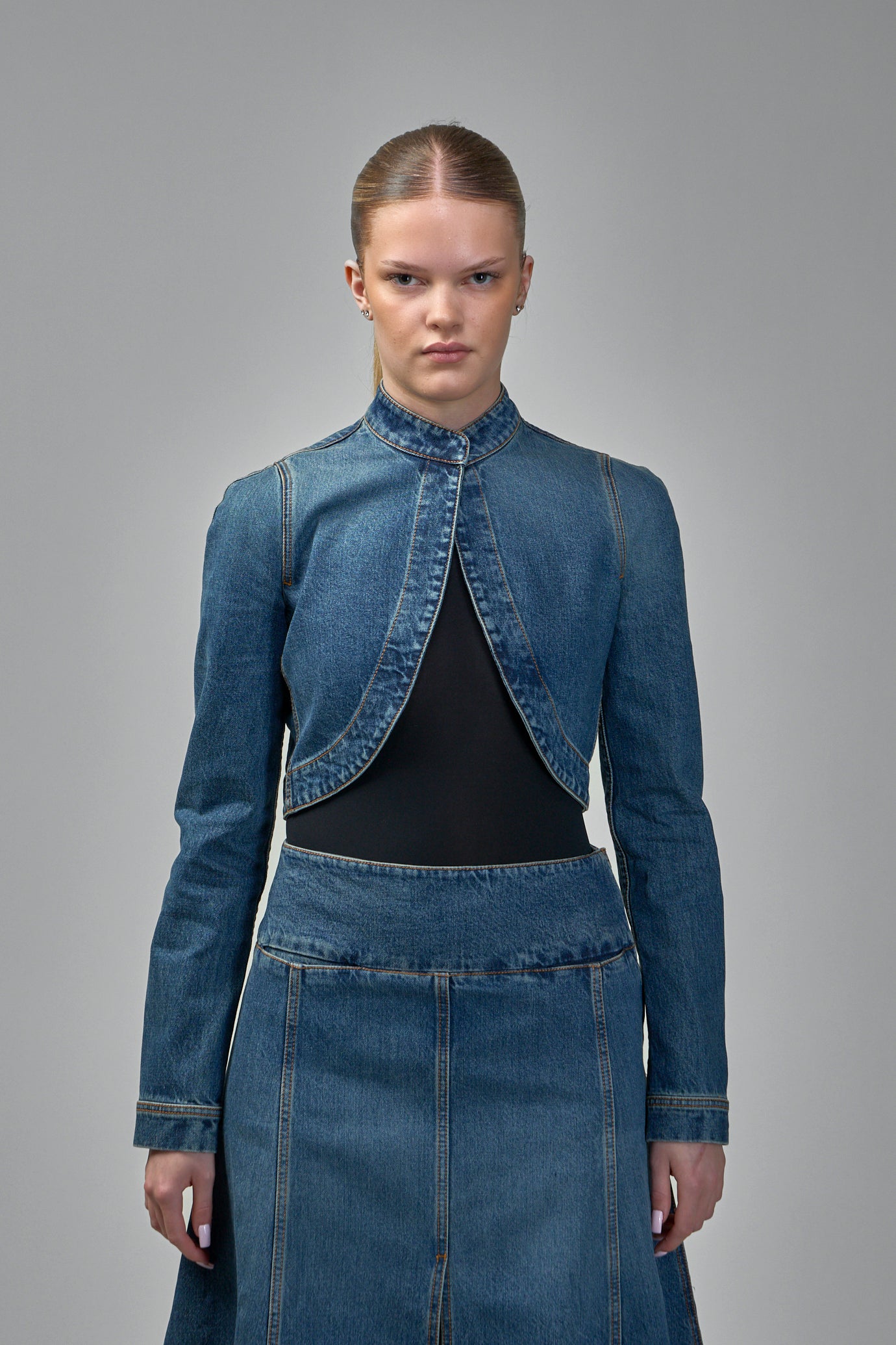 Cropped Jacket Denim