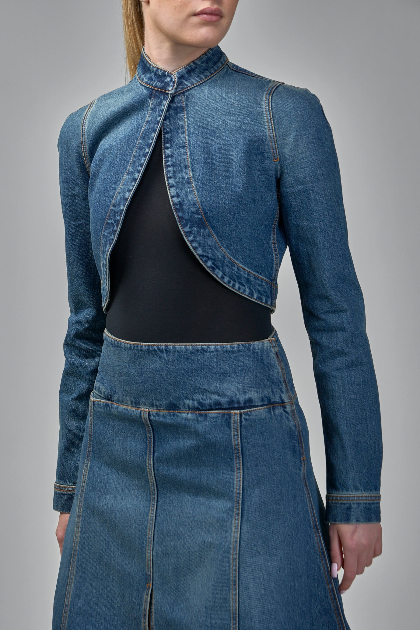 Cropped Jacket Denim