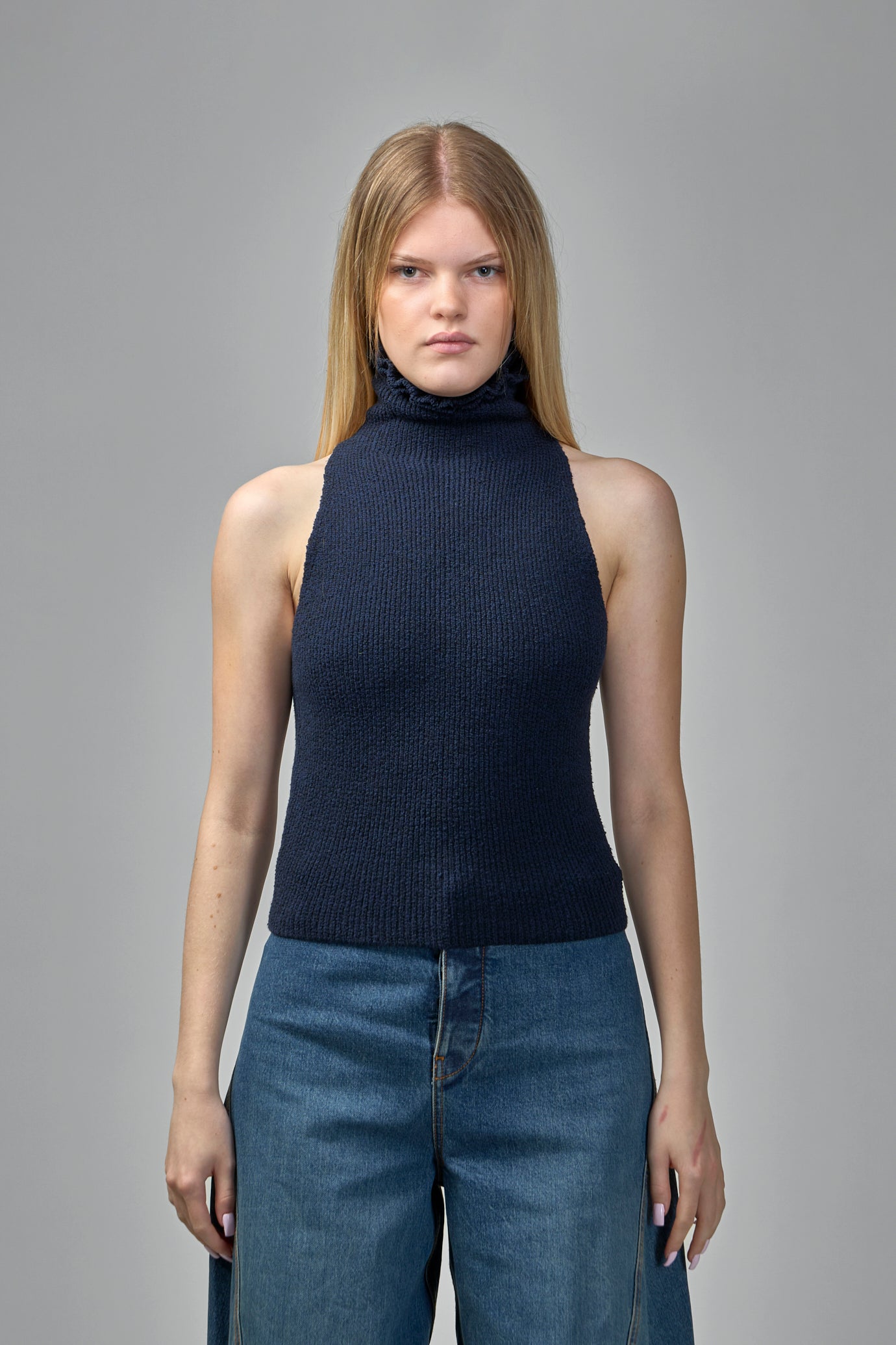 Halter Top Tweed Knit
